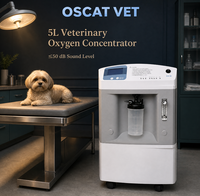 Appareil à oxygène vétérinaire OSCAT EX 22 avec design silencieux, écran LCD et pureté de 93 % pour les soins des petits animaux