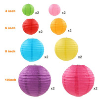 Nicro — lanterne suspendue en papier, sur mesure, pliable, biodégradables, pour décoration de fête, mariage, maison, 16 pièces, vente en gros