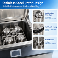 Machine d'essai de lavage d'équipement d'essai de stabilité de couleur de tissu textile de laboratoire d'OIN pour la stabilité de couleur au lavage