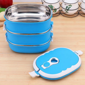 Boîte à lunch isotherme rectangulaire en acier inoxydable <span class=keywords><strong>pour</strong></span> enfants, <span class=keywords><strong>thermos</strong></span> <span class=keywords><strong>pour</strong></span> le stockage des aliments chauds, boîte à nourriture, récipient en acier inoxydable - Product Image 6