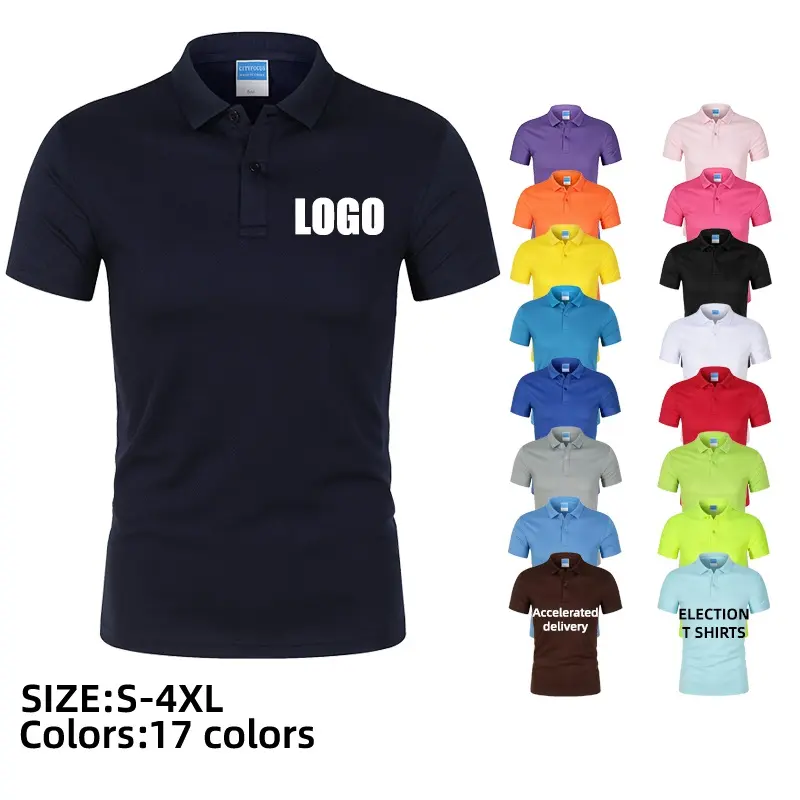 Camiseta polo Yudi 100% poliéster, camisa polo de golfe personalizada, camiseta polo de algodão para homens, camisa polo em branco de sublimação