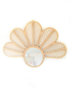 Espejo de ratán en forma de flor de estilo, espejo de ratán Vintage, espejo de ratán redondo, decoración de pared de alta calidad de Vietnam - Product Image 4