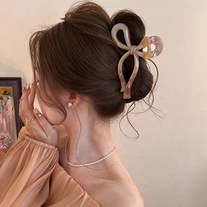 Elegante y Moderno Accesorio para el Cabello con Lazo, Pinza de Plástico Brillante Grande de 13 cm para Mujer, Pinza para el Cabello Antideslizante - Product Image 5