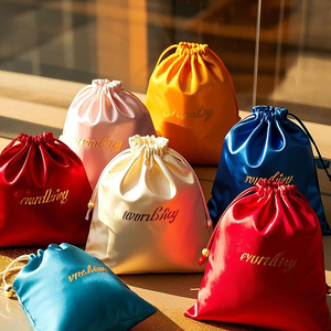 Portable Soft Velvet <b>Drawstring</b> Dust Bag Multi-purpose <b>Pouch</b> for Jewelry Underwear Favors Gift Packaging - Product Image 4
