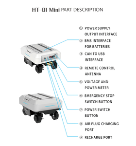 UGV de mapeo de alta precisión y <span class=keywords><strong>AGV</strong></span> de fábrica, chasis omnidireccional de 4 ruedas con carga personalizada de 120KG personalizable - Product Image 4