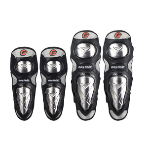 Equipo <span class=keywords><strong>de</strong></span> Protección <span class=keywords><strong>para</strong></span> Motocicleta, Juego <span class=keywords><strong>de</strong></span> 4 Piezas, Rodilleras y Coderas <span class=keywords><strong>de</strong></span> Acero Inyectado, Protectores Anticaída Reforzados <span class=keywords><strong>para</strong></span> Conducción Todoterreno - Product Image 2