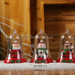 Nouveaux modèles 2023 Ornements de Noël en céramique faits à la main Mignons Père Noël Bonhomme de neige Élan pour décorations de Noël - Product Image 4