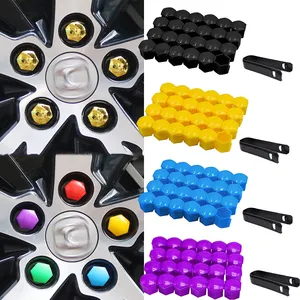 20pcs xe bánh xe Nut Mũ bảo vệ Bìa bánh xe bu lông mũ chống gỉ Auto lốp Hub vít Nut Bolt Bìa xe bên ngoài trang trí