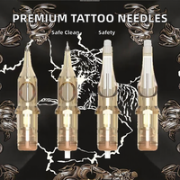 Grosir Custom Ambition Premium 20pcs 0.25mm 0.3mm 0.35mm Steril Aman Permanen Sekali Pakai 316 Stainless Steel Tattoo