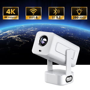 <span class=keywords><strong>Proyector</strong></span> Portátil LCD 4K Android 13 con Rotación <span class=keywords><strong>Vertical</strong></span> de 270°, 300 Lúmenes, Bluetooth 5.4, WiFi 6, Altavoz de 5W, para Hogar y Dormitorio - Product Image 2