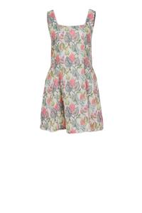 Robe mini florale en coton et jute pastel la plus vendue pour la plage, les fêtes de jardin, les sorties décontractées et les vacances, disponible à la vente - Product Image 3