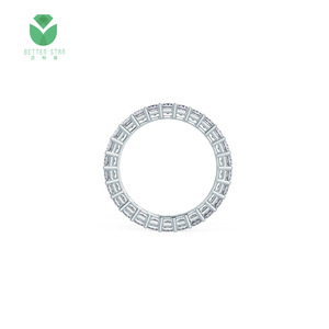 Bague de Mariage en Or Blanc 1 Carat, Diamant Rond CVD de Laboratoire Authentique, Design Spécial Sur Mesure, Bague de Fiançailles, Bijoux de Luxe - Product Image 3