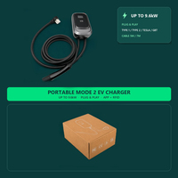Estación de Carga para Vehículos Eléctricos, Wallbox con Pantalla LCD, Temporizador, Control por Aplicación WiFi, Tipo 2 Tipo 1, Cargador AC, IP55