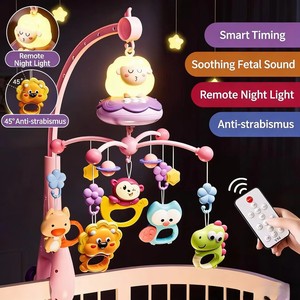 Campana musical para cuna de bebé, tipo colgante giratorio, juguete educativo y de confort para bebés - Product Image 4