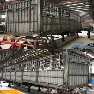 Manufacture 3 Axle 60 Ton Truck <b>Trailer</b> Fence Stake Cargo Semi <b>Trailer</b> - Product Image 3