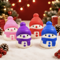 Nouveau jouet anti-stress Squishy Père Noël en forme de bonbon, en matériau TPR, pour 14 ans et plus, à récupération lente, décoration de bureau, boîte mystère
