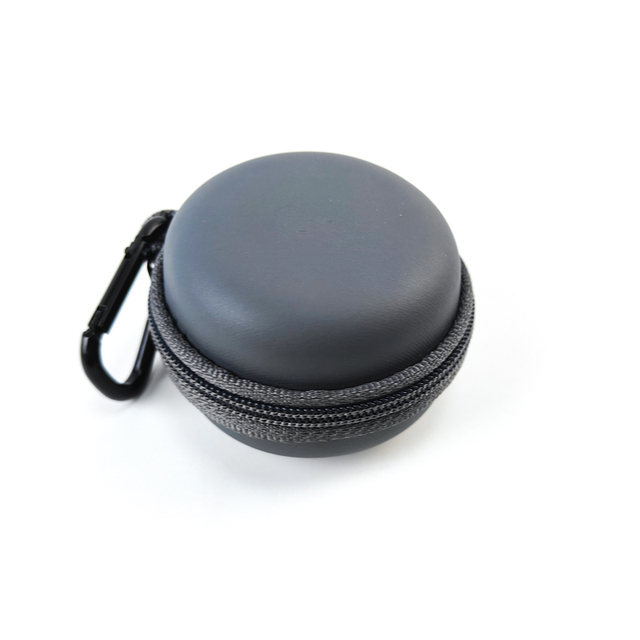 Custom PU Leather Earphone Organizer Bag Small Speaker Carrying Bag Portable EVA Zipper Storage Case for Outdoor Use