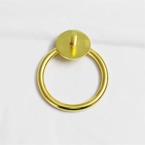 Furniture Handle Ring Zinc Alloy Imitation <b>Gold</b> Plated Minimalist Design For Sofa Chair Hardware Durable - Product Image 3