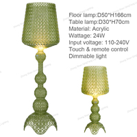 Lampe sur pied LED design en forme de verre à vin, lampe de table artistique moderne, lampe décorative avec télécommande pour villa, complexe hôtelier, hôtel