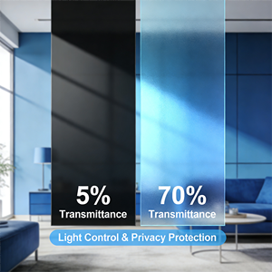 Película <span class=keywords><strong>de</strong></span> Vinilo para Ventanas <span class=keywords><strong>de</strong></span> Edificios y Casas con Aislamiento Térmico y Rechazo <span class=keywords><strong>de</strong></span> Rayos UV, Película Decorativa <span class=keywords><strong>de</strong></span> Visión Unidireccional para Ventanas - Product Image 3