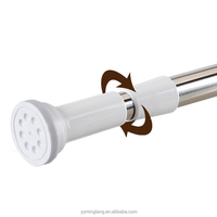Rideau de douche rotatif, anti-rouille, de style moderne, amovible, rétractable et réglable, de haute qualité, robuste et écologique 2025
