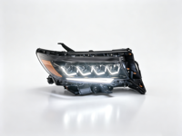 Phare LED à 4 lentilles, projecteur quadruple, DRL, feu avant, clignotant séquentiel, plastique de haute qualité pour Toyota Prado FJ150 2018-2021