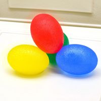 Pelota de Silicona con Forma de Huevo para Ejercicios de Manos, Pelota de Compresión para Entrenamiento de Fuerza de Dedos y Rehabilitación