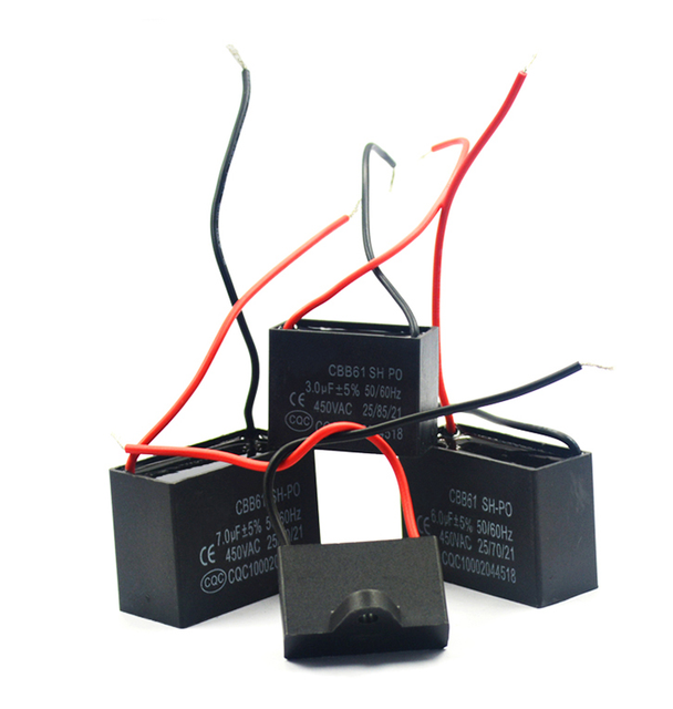 CBB61 Capacitor CBB61 4UF 450V Capacitor CBB61 450VAC Capacitor 5% 50/60hz Ceiling Fan CBB61 1.2/1.5/1.8/2/2.2/2.5/3/4/5-20UF