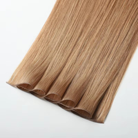 Extensions de cheveux russes fines et invisibles Genius Weft, double épaisseur, en cheveux humains