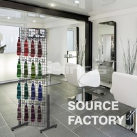 Étagère de présentation de produits en fil métallique pour magasin de détail, accessoires de suspension au sol, grille en fil métallique pour présentation de produits