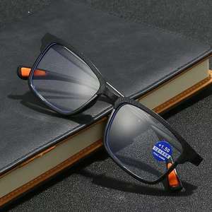 Lunettes de lecture Youfeng +2.00 anti-lumière bleue, monture PC unisexe, monture complète, verres transparents pour personnes âgées - Product Image 4