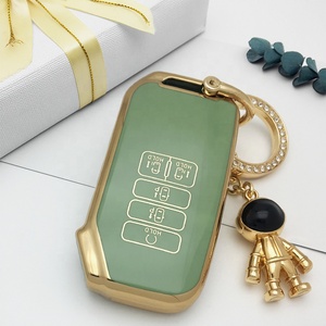 Vỏ Bọc Chìa Khóa Xe Hơi Bằng TPU Màu Vàng Kim Thông Minh Chìa Khóa Từ Xa 5 Nút Vỏ Bọc Chìa Khóa Cho Kia SX 2021 Sportage R 2022 K5 GT Line - Product Image 3