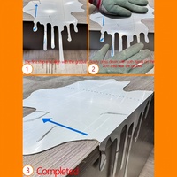 Décoration murale suspendue en fonte moderne, finition miroir, forme irrégulière, design Art Déco, durable, facile à nettoyer, pour mariage et anniversaire