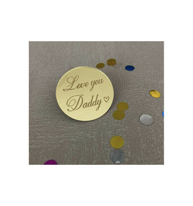 Feliz Día del Padre, el mejor papá, adorno acrílico para pastel para Decoración de Pastel de padre para decoraciones de fiesta del Día del Padre - Product Image 3