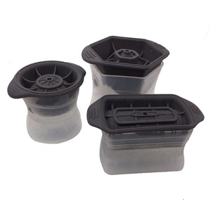 Lebensmittelechte Silikon-Eiswürfelform Einzelne 6-Fach-Eiswürfelform Große Hockey-Puck-Silikonform - Product Image 3