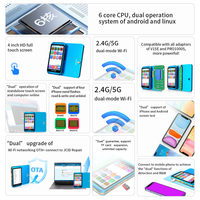 Programmeur multifonction JCID JC V1S Pro, lecture et écriture Nand, écran violet, réparation pour iPhone 6-14PM, outils de réparation compatibles