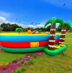 Sunny the Snail's Toddler Bounce House, parque infantil inflable con tema tropical para niños pequeños, Tobogán de <span class=keywords><strong>Caracol</strong></span> inflable para niños - Product Image 3