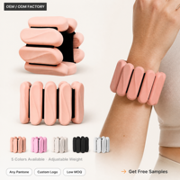Bracelets de résistance modulaires ajustables en silicone personnalisés pour l'entraînement des mains et du fitness à domicile – 5 couleurs