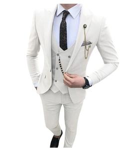 Trajes <span class=keywords><strong>de</strong></span> <span class=keywords><strong>Hombre</strong></span> a Medida <span class=keywords><strong>de</strong></span> 3 Piezas, Trajes <span class=keywords><strong>de</strong></span> Negocios Ajustados, Esmóquines <span class=keywords><strong>de</strong></span> Novio para Bodas (Blazer+Pantalones+Chaleco) - Product Image 6