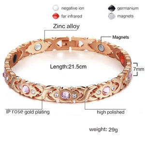 Gelang Magnet Kekuatan Khusus Perhiasan Baja Tahan Karat Gelang Kesehatan Energi Pria Penyembuhan Terapi Magnetik - Product Image 4