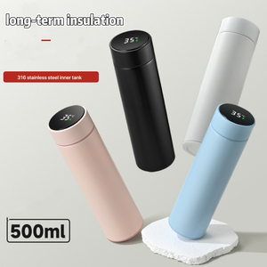 Portable 500ml Smart LED Temperature Display Thermos Cup 316 Stainless Steel Vacuum Flask Leak-Proof for <strong>Hot</strong> <strong>Cold</strong> - Product Image 2