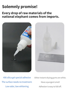 Super Glue 406 Acrylique à Prise Rapide 20g Adhésif à Viscosité Moyenne Instantanée pour Cuir, Bijoux, Chaussures, Bois et Emballage - Product Image 3