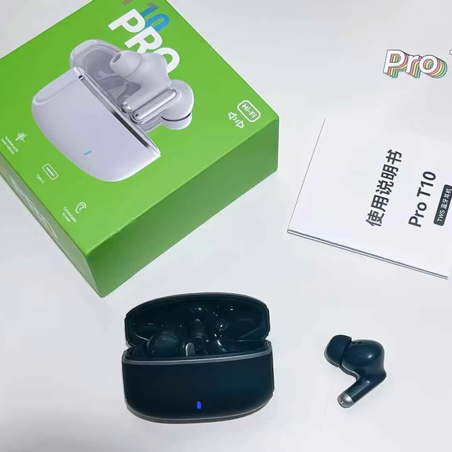 Pro T10 TWS Wireless Earbuds with JL Chipset-Translator Multiple Languages ENC Noise Cancellation & IPX7 Waterproof