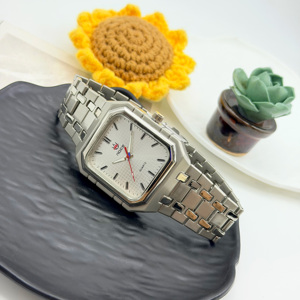 <span class=keywords><strong>Orologio</strong></span> al Quarzo <span class=keywords><strong>Vintage</strong></span> Quadrato NIAICE per Uomo, Stile Semplice e Affascinante, Retrò, Sportivo, con Quadrante in Vetro e Cassa in Lega, Supporto OEM/ODM - Product Image 1