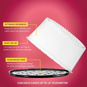 Wholesale <b>Cupcake</b> Muffin <b>Case</b> Domes Clear Plastic Round Cake Box Clear Cake Packaging Box - Product Image 2
