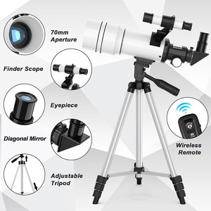 30070AZM Astronomical Telescope 70mm Aperture Portable For Beginners And Children With Phone Adapter And Accessories - Product Image 2