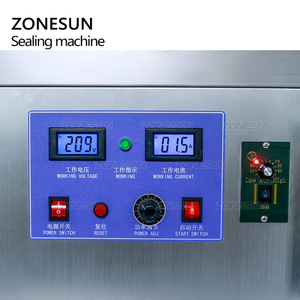 Zonesun เครื่องซีลแบบเหนี่ยวนำไฟฟ้าอัตโนมัติ, เครื่องซีลฝาขวดพลาสติก PET อลูมิเนียมฟอยล์ - Product Image 3