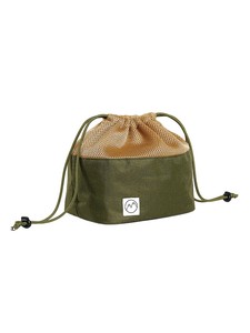 Sac de rangement en maille avec cordon de serrage, vert olive, léger, pour équipement de randonnée et d'extérieur - Product Image 1