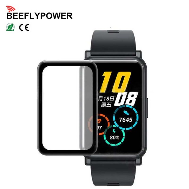 BEEFLYPOWER PMMA Smartwatch 3D Curved Screen Full Coverage Protective Film for Honor Watch 5 Pro/X5/4 Not Glass