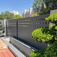 Clôture en lattes horizontales en aluminium de qualité professionnelle, 6 pieds, durable, écologique, pour chantier de construction, aménagement paysager, patio, terrasse